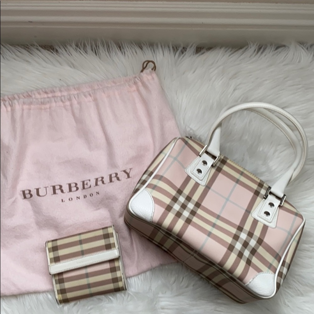 Vintage Burberry Pink Nova Speedy